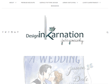 Tablet Screenshot of designinkarnation.com